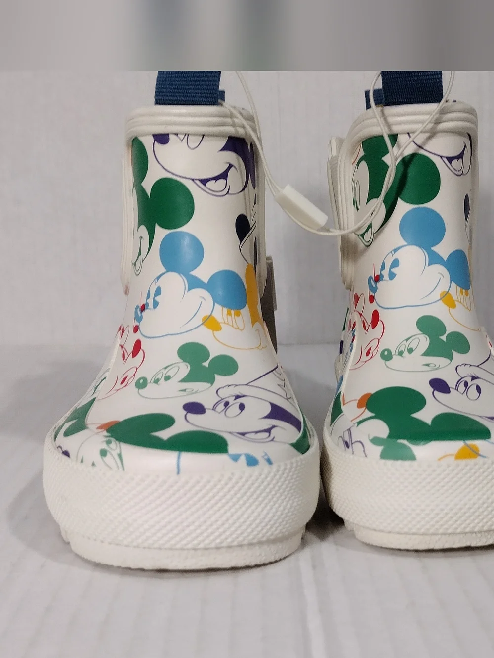 Zara Disney Kids' Mickey & Friends Multicolor Slip-On Rain Boots Size 8